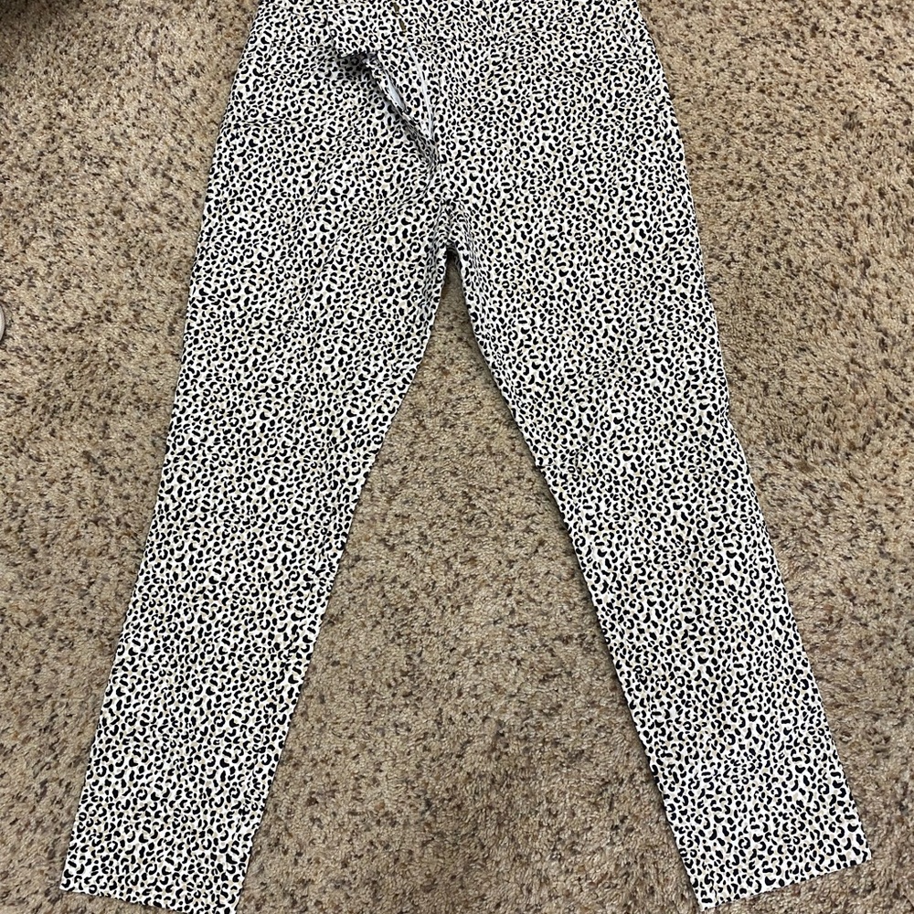 Leopard Print Pants from LOFT Outlet